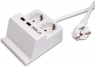 Table power strip, 2-way, 1.4 m, 16 A, white, P 3125