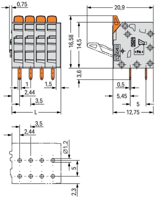 2601-3110 WAGO PCB Terminal Blocks Image 5