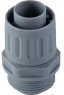 Straight hose fitting, M32, 27 mm, polypropylene, IP54, gray, (L) 58 mm