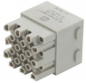 Socket contact insert, 36 pole, unequipped, crimp connection, 09140363102