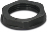 Counter nut, 1/2NPT, 27 mm, black, 1411237