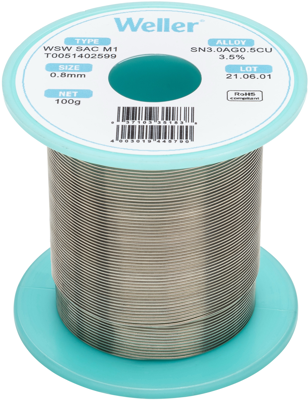 WSW SAC M1 0,8MM 100G Weller Solder Wires Image 1