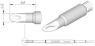 Soldering tip, Special form, Ø 2 mm, C210030