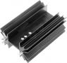 Extruded heatsink, 25.4 x 42 x 25 mm, 7.8 K/W, black anodized