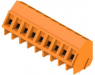 PCB terminal, 9 pole, pitch 5 mm, AWG 24-14, 15 A, screw connection, orange, 1845440000