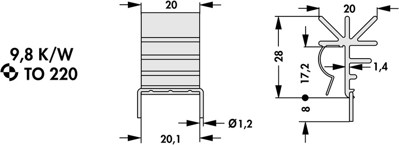 10006510 Fischer Elektronik Heat Sinks Image 2