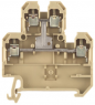 Multi level terminal block, screw connection, 0.5-4.0 mm², 32 A, 6 kV, beige/yellow, 0363660000