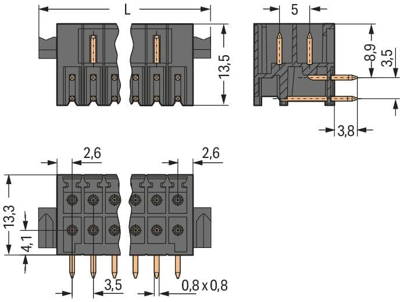 713-1422/037-000 WAGO PCB Connection Systems Image 2