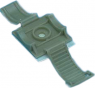 Cable clamp, max. bundle Ø 17.3 mm, polypropylene, gray, (L x W x H) 25.4 x 25.4 x 24.1 mm