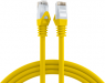 Patch cable, RJ45 plug, straight to RJ45 plug, straight, Cat 6, U/UTP, LSZH, 0.25 m, yellow