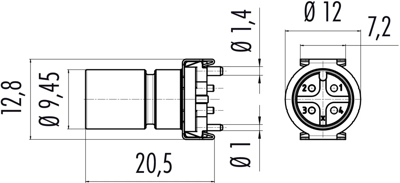 09 0431 600 04 binder Sensor-Actuator Connectors Image 2