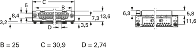 3-338168-2 AMP D-Sub Connectors Image 2