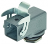 Grommet housing, size 3A, zinc die casting, M20, angled, longitudinal bow locking, IP44/IP65/IP67, 19200031160