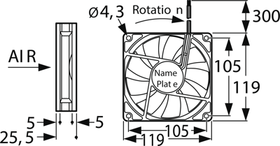 4710KL-05W-B50-E00 NMB-Minebea Axial Fans Image 2