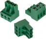 Socket header, 10 pole, pitch 5.08 mm, angled, green, 691351500010