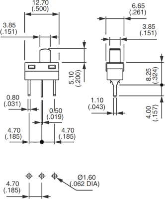 GH36P000000 APEM Slide Switches and Coding Switches Image 2