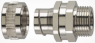 Straight hose fitting, PG9, 12 mm, IP40, metal, (L) 32.2 mm