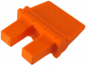 Plug, 8 pole, straight, 2 rows, orange, WM-8P