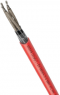 Polymer compound train cable UNIRAIL S 50264-3-2 300V MM FR 2 x 1.0 mm², unshielded, red
