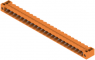 Pin header, 23 pole, pitch 5.08 mm, angled, orange, 1149310000