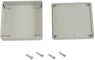ABS miniature enclosure, (L x W x H) 80 x 80 x 20 mm, light gray (RAL 7035), IP54, 1551XGY