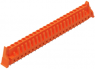 Socket header, 23 pole, pitch 5.08 mm, straight, orange, 232-183/039-000
