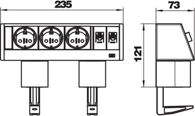 6116942 OBO Bettermann Power Outlet Strips and Cable Drums Image 3