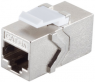 RJ45 keystone connector, Cat 6A, socket to socket, straight, BS08-10003