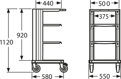 00.711.007.1 Vertiv Trolleys, bags, cases and holders