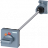 Door clutch rotary drive, wave 330 mm, (L x W x H) 412.5 x 65 x 65 mm, gray, for circuit breaker, 3RV2926-1K