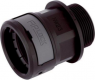 Straight hose fitting, NPT 1'', 29 mm, polyamide, IP66/IP67/IP68/IP69, black, (L) 57.7 mm