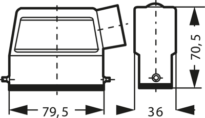 19200160546 Harting Housings for HDC Connectors Image 2