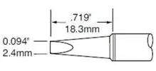 STV-CH24A METCAL Soldering tips, desoldering tips and hot air nozzles Image 3