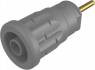 4 mm socket, solder connection, mounting Ø 12.2 mm, CAT III, gray, SEP 2630 S1,9 GR