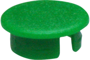 Front cap, without line, green, KKS, for rotary knobs size 16, A4116005