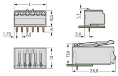 2091-1322 WAGO PCB Connection Systems Image 2