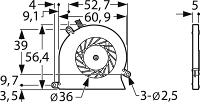 HY60Q05AP SEPA Radial Fans Image 2