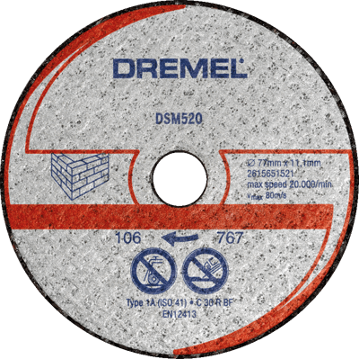 2615S520JB Dremel Drills, Mills, Mounted Points, Cutting Discs