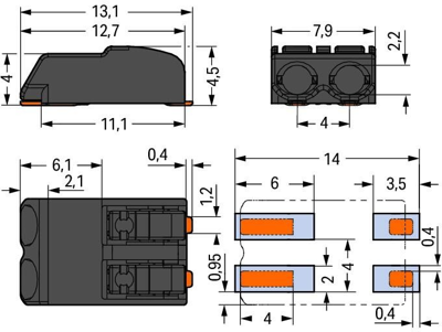 2060-472/998-404 WAGO PCB Terminal Blocks Image 2