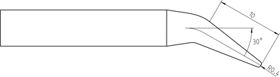 RTU 008 C X MS Weller Soldering tips, desoldering tips and hot air nozzles Image 3