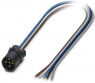 Plug, M12, 5 pole, crimp connection, screw locking, straight, 1440759