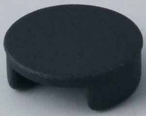 Front cap, nero, CK, for rotary knobs size 16, A3216009