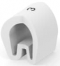 PVC cable maker, imprint "3", (L) 4.5 mm, max. bundle Ø 5.7 mm, white, EC5658-000