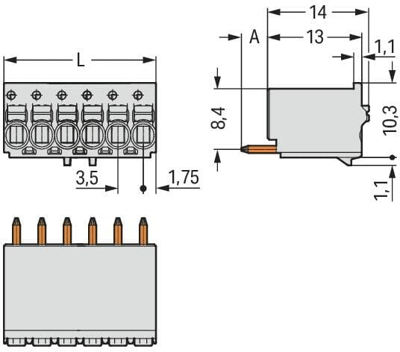 2091-1152/000-1000 WAGO PCB Connection Systems Image 2