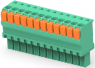 PCB terminal, 12 pole, pitch 3.5 mm, AWG 30-14, 9 A, push-in spring connection, green, 1-1986693-2