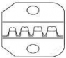 Crimping die for rectangular contacts, 0.6-2 mm², AWG 20-14, 90547-2