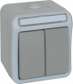 AP-FR series switch, IP 54, gray/light gray