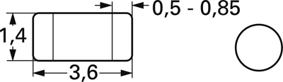 MMA 0204-50 BL 1% 2K7 Vishay SMD Resistors Image 2