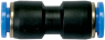 Straight push-in connector “Blue series”, for hoseouter Ø 10