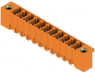 Pin header, 11 pole, pitch 3.81 mm, straight, orange, 1943270000